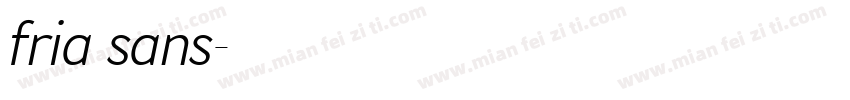 fria sans字体转换